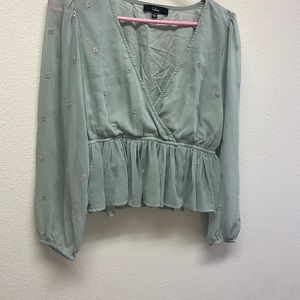 Green blouse size small